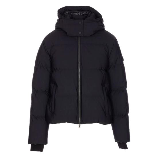 25FW 무스너클 나이럭스 미스티 시어링 트림 푸퍼 M35LJ137S 305 BLACK