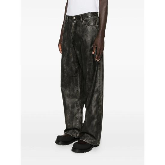 25FW 팜앤젤스 스트레이트 팬츠 PMJB018F25FA B001 0710 GREY - PALM ANGELS