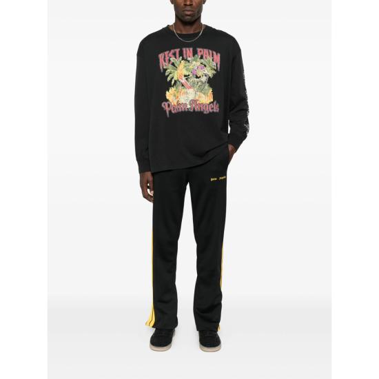 25FW 팜앤젤스 긴팔 티셔츠 PMAB058F25JE R004 1084 BLACK - PALM ANGELS