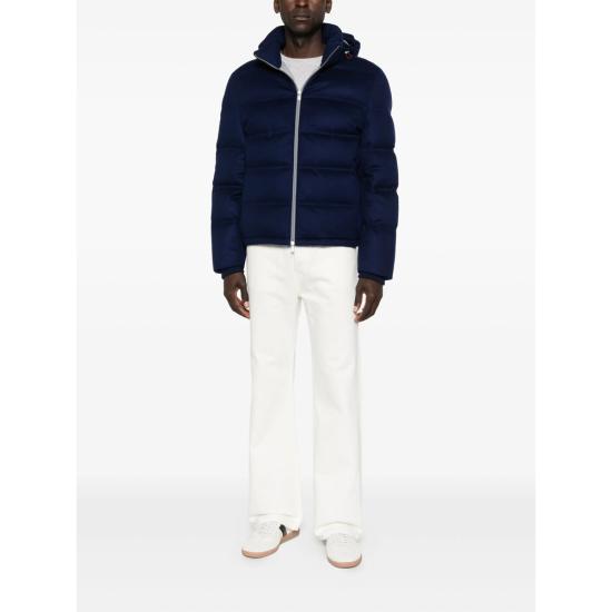 25FW 브루넬로 쿠치넬리 숏패딩 MQ4631826 CBX15 BLUE - BRUNELLO CUCINELLI