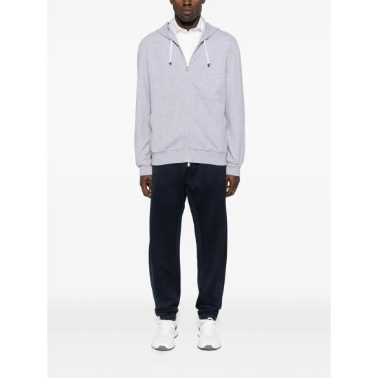 25FW 브루넬로 쿠치넬리 트레이닝/조거 팬츠 MM8433102G C210 BLUE - BRUNELLO CUCINELLI