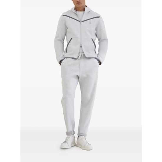 25FW 브루넬로 쿠치넬리 트레이닝/조거 팬츠 MM8433102G C110 GREY - BRUNELLO CUCINELLI