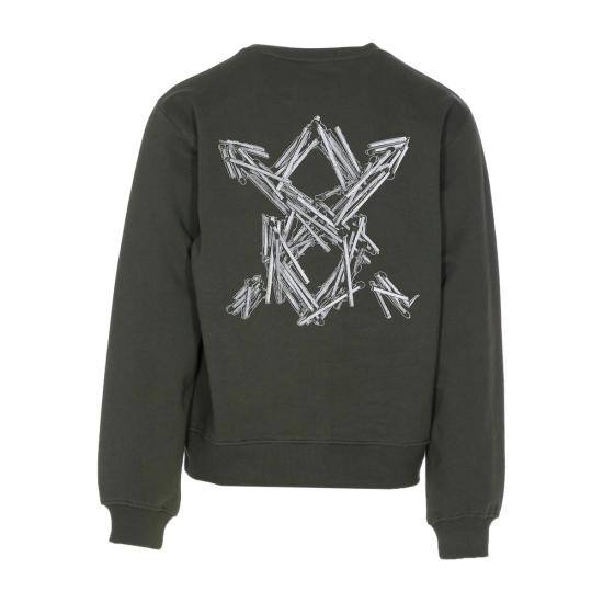 25FW 데일리 페이퍼 스웨터 2521102 MATCHSTICK ROSGR GREEN - DAILY PAPER