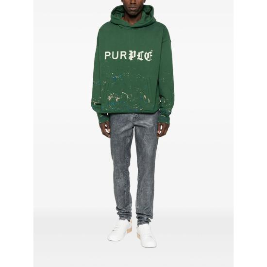 25FW 퍼플 브랜드 후드 티셔츠 M4104 HFGH GREEN - PURPLE BRAND