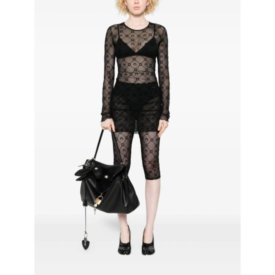 25FW 마린세르 원피스 WDR267A CJER0005 BK99 BLACK - MARINE SERRE