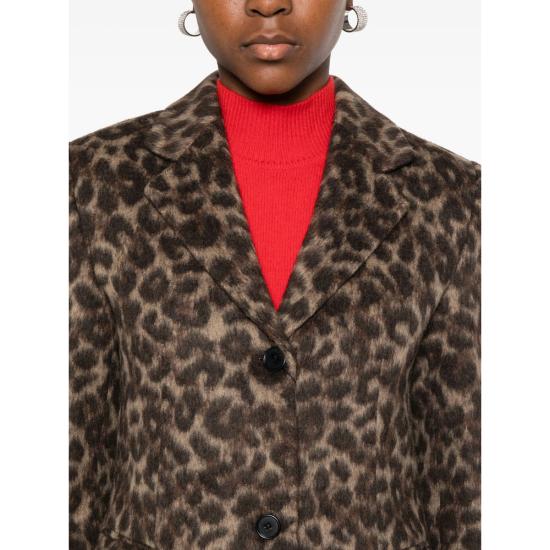 25FW 더로랑 코트 TLR24CTLEO41 LEOPA NEUTRALS - THELAURENT