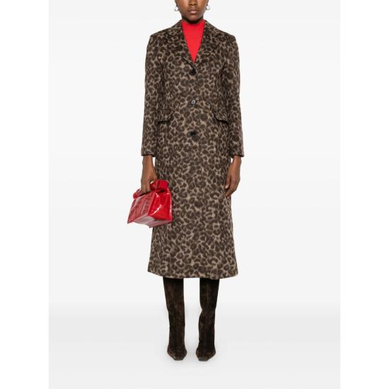 25FW 더로랑 코트 TLR24CTLEO41 LEOPA NEUTRALS - THELAURENT