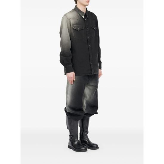 25FW MM6 메종마르지엘라 셔츠 M30011 SH2DT0024 969 BLACK - MM6 MAISON MARGIELA