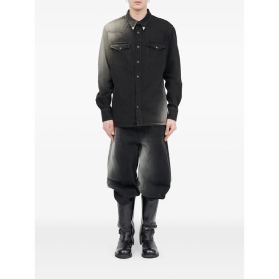 25FW MM6 메종마르지엘라 셔츠 M30011 SH2DT0024 969 BLACK - MM6 MAISON MARGIELA