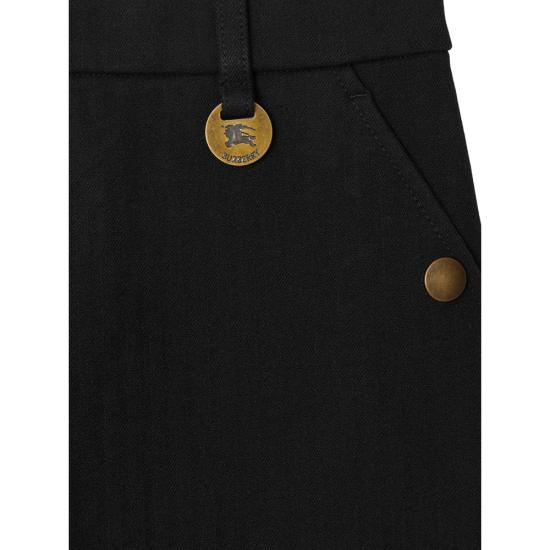 25FW 버버리 헤링본 스트레치 코튼 조드퍼 팬츠 8114845 ANNE A1189 BLACK - BURBERRY