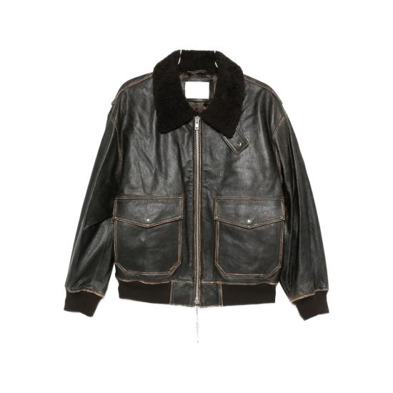 25FW 던스트 가죽 자켓 UDJU5C102W2 BRBRO BROWN