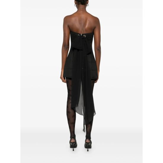 25FW 블루마린 숏 원피스 4A326A N0990 BLACK - BLUMARINE