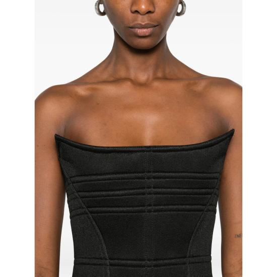 25FW 블루마린 숏 원피스 4A326A N0990 BLACK - BLUMARINE