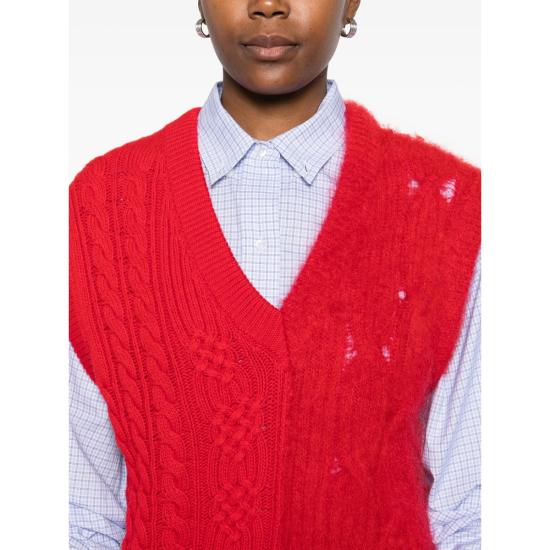 25FW 비베타 민소매 티셔츠 VM2M0072 PC060 4802 RED - VIVETTA