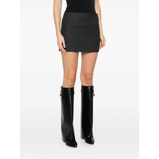 25FW 지방시 숏 스커트 BW40ZS14FU 067 GREY - GIVENCHY