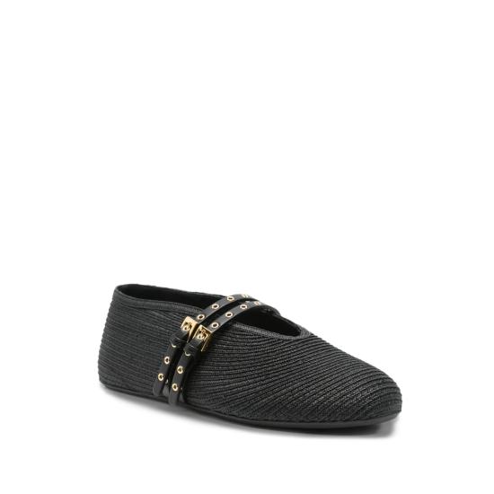 25FW 알라이아 플랫 슈즈 AA3A058TK036 999 BLACK - ALAIA