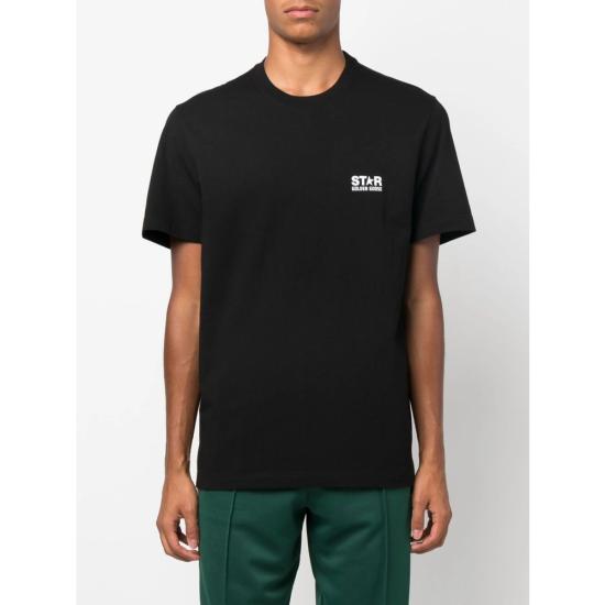 26SS 골든구스 반팔 티셔츠 GMP01220 P000879 80203 BLACK - GOLDEN GOOSE