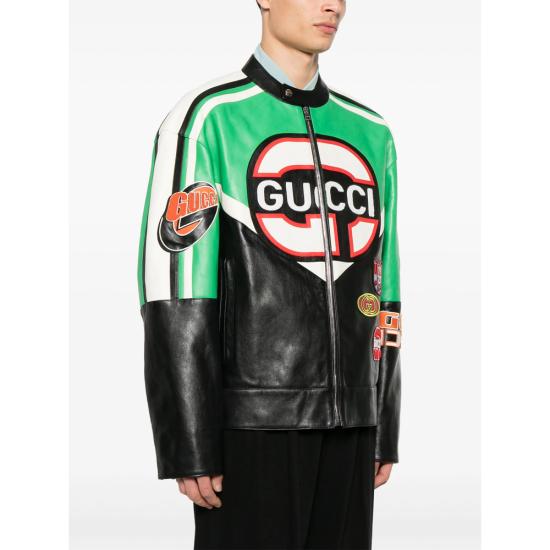 25SS 구찌 가죽 자켓 814778 XNA5F 1028 BLACK - GUCCI