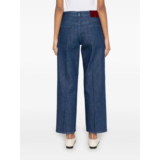 25SS 구찌 라벨 스트레이트 핏 데님 812233 XDC83 4100 BLUE - GUCCI