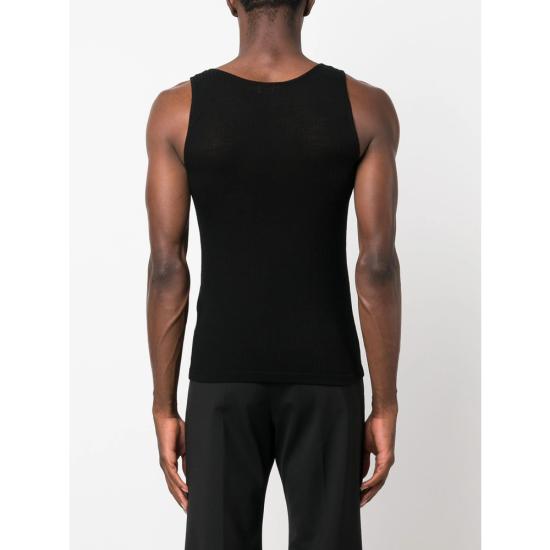 25SS 생로랑 민소매 티셔츠 757294 YBMV2 1000 BLACK - SAINT LAURENT