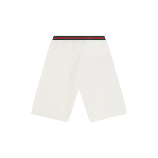 25SS [키즈] 구찌 쇼츠/버뮤다 809676 XKEIS 9060 WHITE - GUCCI