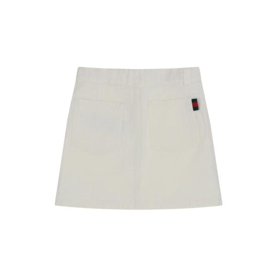 25SS [키즈] 구찌 데님 스커트 808297 XDC56 9692 WHITE - GUCCI