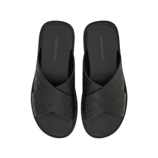 26SS 살바토레 페라가모 뮬/슬리퍼 029786 0778782 M NERO BLACK - SALVATORE FERRAGAMO