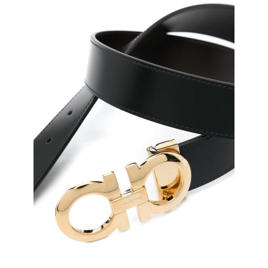 26SS 살바토레 페라가모 가죽 벨트 675542 0586940 NERO BLACK - SALVATORE FERRAGAMO