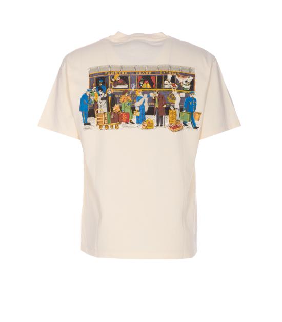 25FW 에드몬드 스튜디오 반팔 티셔츠 3011010 OFF WHITE White - EDMMOND STUDIOS