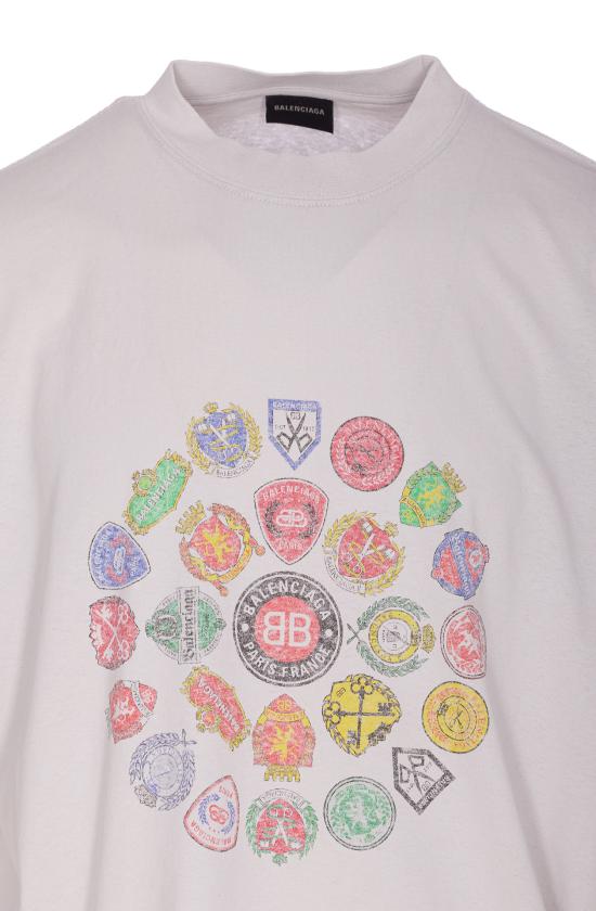 25FW 발렌시아가 반팔 티셔츠 764235 TTVH49012 Grey - BALENCIAGA