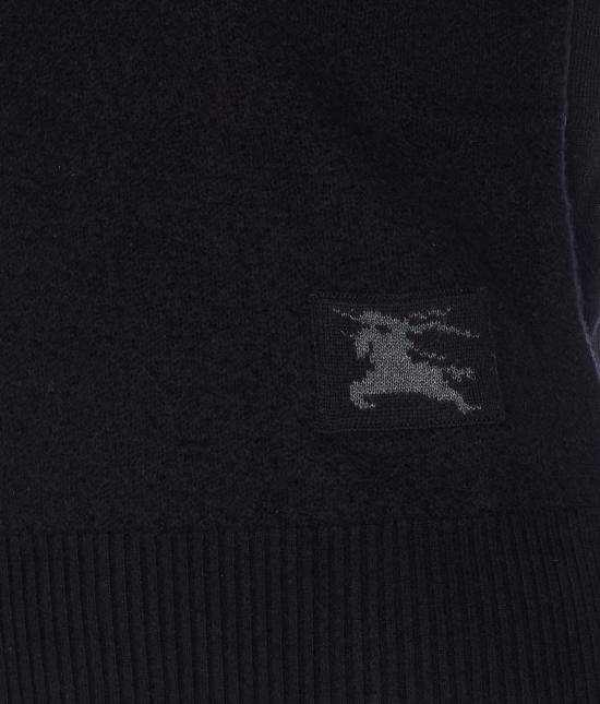 25FW 버버리 울 블렌드 스웨터 울 블렌드  8113584 A1189 Black - BURBERRY