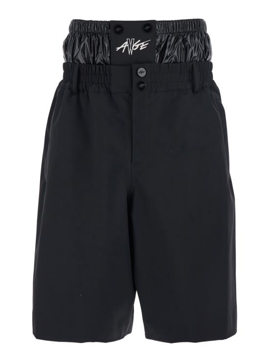 25FW 몽클레어 에이셉 라키 로고 프린트 쇼츠 2B00001M7556999 Black