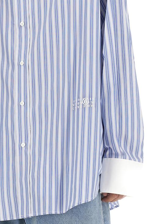  MM6 메종마르지엘라 긴팔 셔츠 S52DT0011 S78146001F AZURE - MM6 MAISON MARGIELA