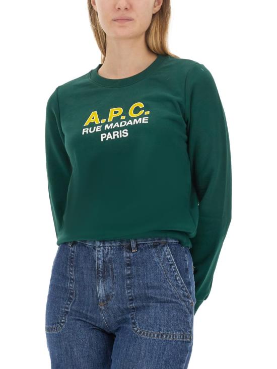  아페쎄 긴팔 티셔츠 COEZDF27759 KAF GREEN - A.P.C.