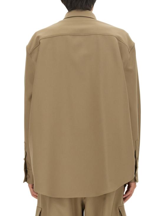  오프화이트 긴팔 셔츠 OMES005 F23FAB0036161 BEIGE - OFF WHITE