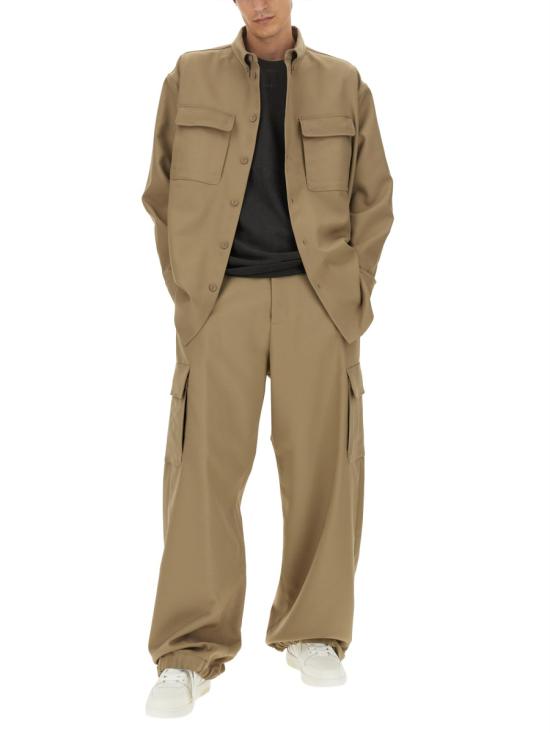  오프화이트 긴팔 셔츠 OMES005 F23FAB0036161 BEIGE - OFF WHITE