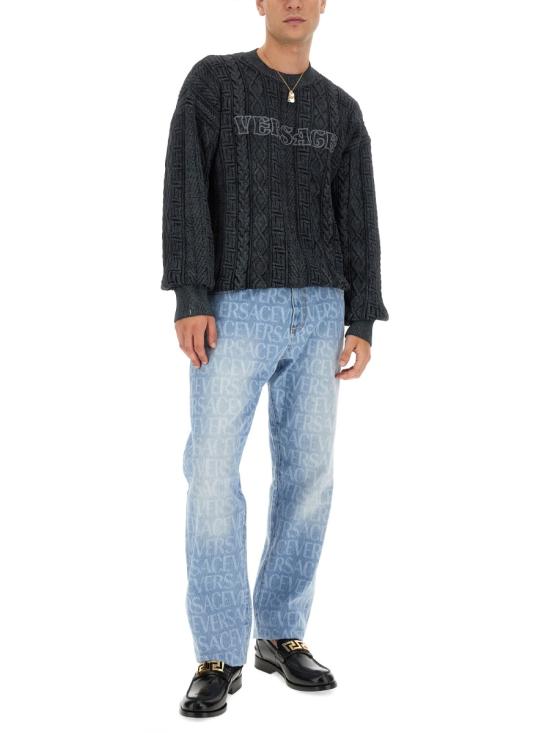  베르사체 스웨터 1009932 1A072711B000 GREY - VERSACE