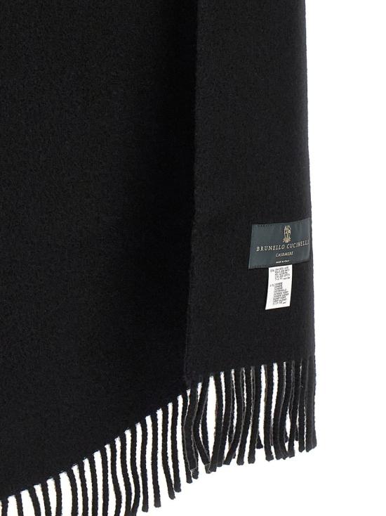 25FW 브루넬로 쿠치넬리 머플러/스카프 MSCDAGW83C101 Black - BRUNELLO CUCINELLI