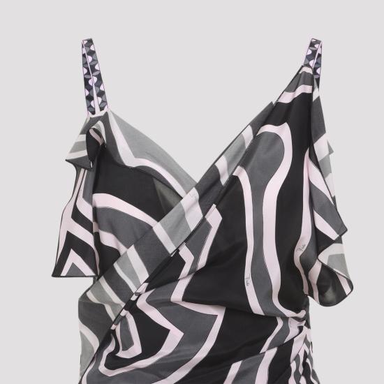 25FW 에밀리오푸치 미디 원피스 5URH15 5U746 047 Black - EMILIO PUCCI
