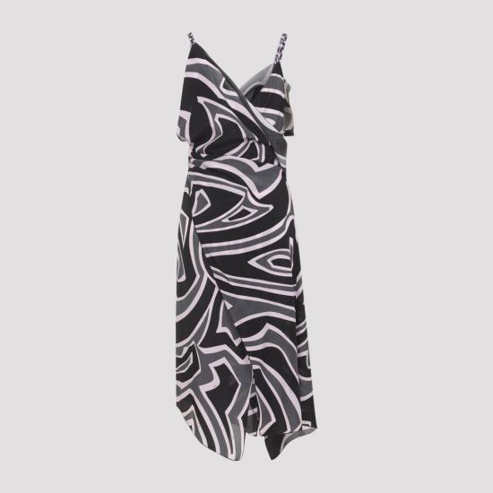 25FW 에밀리오푸치 미디 원피스 5URH15 5U746 047 Black - EMILIO PUCCI