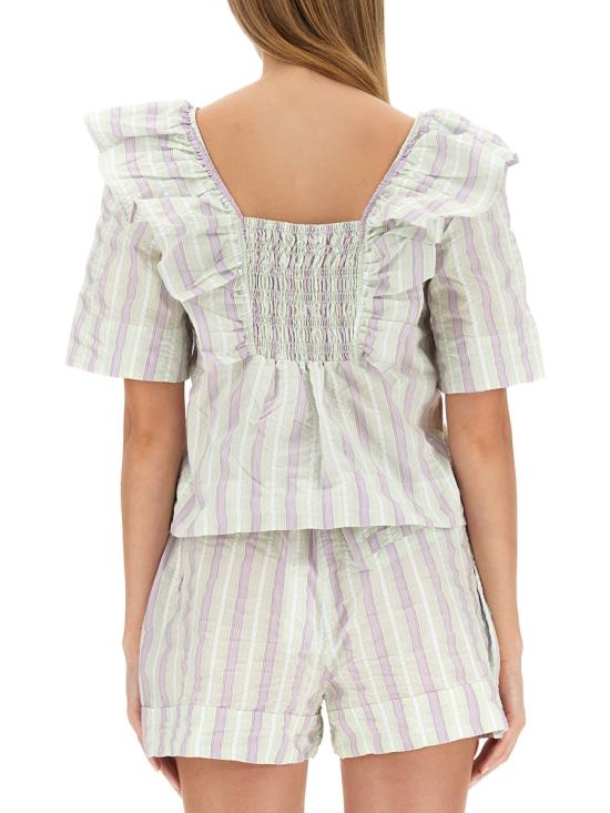  가니 블라우스 F8042 494 MULTICOLOUR - GANNI