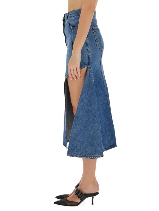  알렉산더 맥퀸 데님 스커트 754828 QMACG4164 DENIM - ALEXANDER MCQUEEN