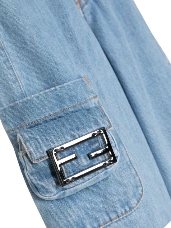 26FW [키즈] 펜디 진 JFF310K AOB9F0EX7 DENIM - FENDI