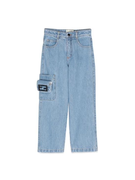 26FW [키즈] 펜디 진 JFF310K AOB9F0EX7 DENIM