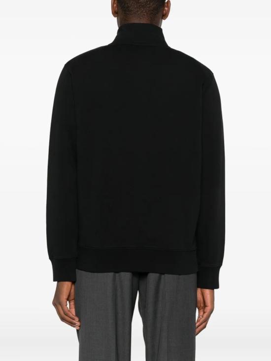 25FW 메종키츠네 폭스 헤드 지퍼 레귤러 스웨트셔츠 PM02134KM0340 P199 BLACK - MAISON KITSUNE