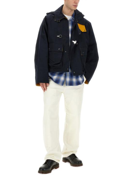  아이에 긴팔 셔츠 NS952 A BLUE MULTICOLOUR - AIE