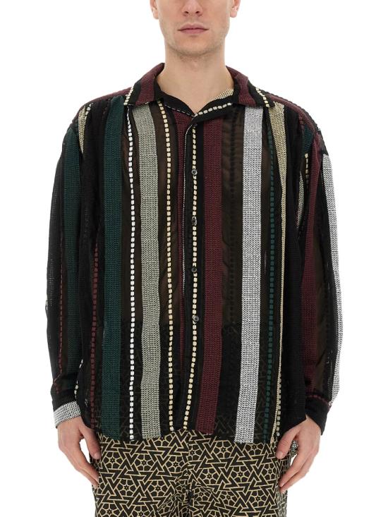  아이에 긴팔 셔츠 NS941 A BLACK MULTI MULTICOLOUR