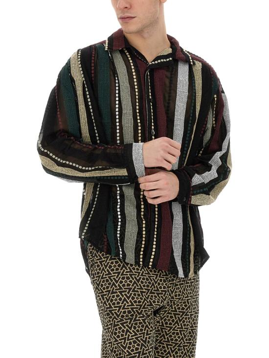  아이에 긴팔 셔츠 NS941 A BLACK MULTI MULTICOLOUR - AIE