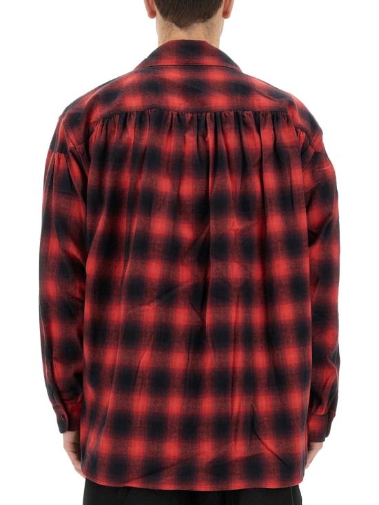  아이에 긴팔 셔츠 NS947 B BLACK RED MULTICOLOUR - AIE