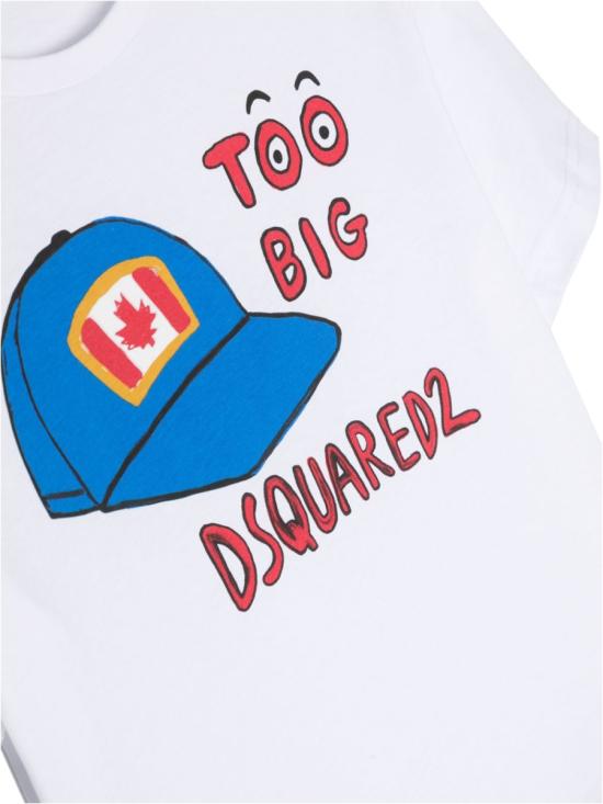  [키즈] 디스퀘어드2 티셔츠 DQ1970K D00XMDQ100 WHITE - DSQUARED2